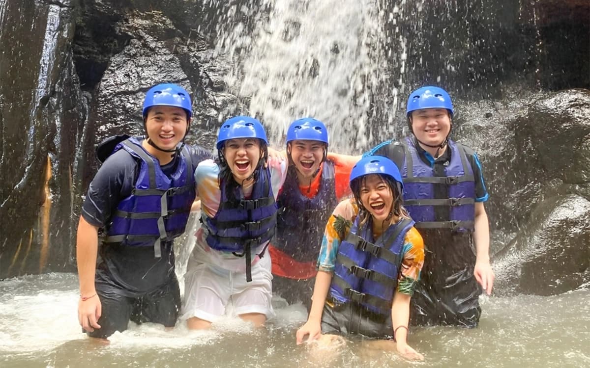 Ayung River Rafting People in Action