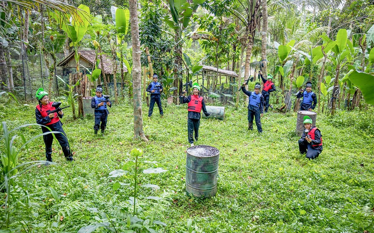 Exciting Paintball Match